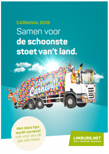 Carnaval 2018 'Samen voor de schoonste stoet van 't land.'
